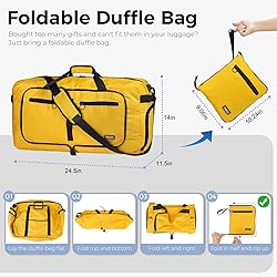 Fmeida 65L Duffle Bag with Shoes