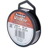 Beadalon Wildfire Stringing Thread .006" X50'-Black