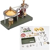 ConGamefun Steam Engine Kit, DIY Assembly Retro Vertical Metal Steam Engine Model with Spherical Boiler - Build Your Own Steam Engine-2024 (KIT Version)
