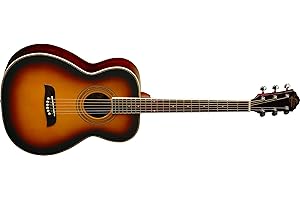 Oscar Schmidt 6 String OF2 Folk Acoustic Guitar. Tobacco Sunburst, Right, (OF2OTS-A)