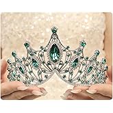 Rannyrena Rhinestone Crystal Tiara Crown for Women Silver Bridal Wedding Headband Elegant Princess Hair Accessories for Birthday Prom Quinceanera