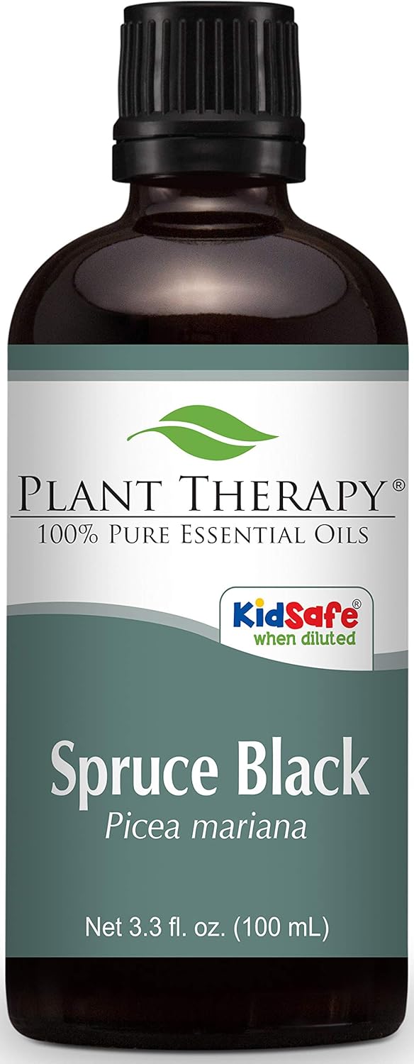 Plant Therapy Spruce Black Essential Oil (100 mL) 100% Pure, Undiluted, Therapeutic Grade