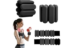 OIZENHIO Wrist Ankle Weights for Women, Leg & Arm Weights Set of 2(1LB Each), Adjustable Wrist Weighted Bracelet for Home, Gym Workout, Running, Yoga, Exercise, Strength Training