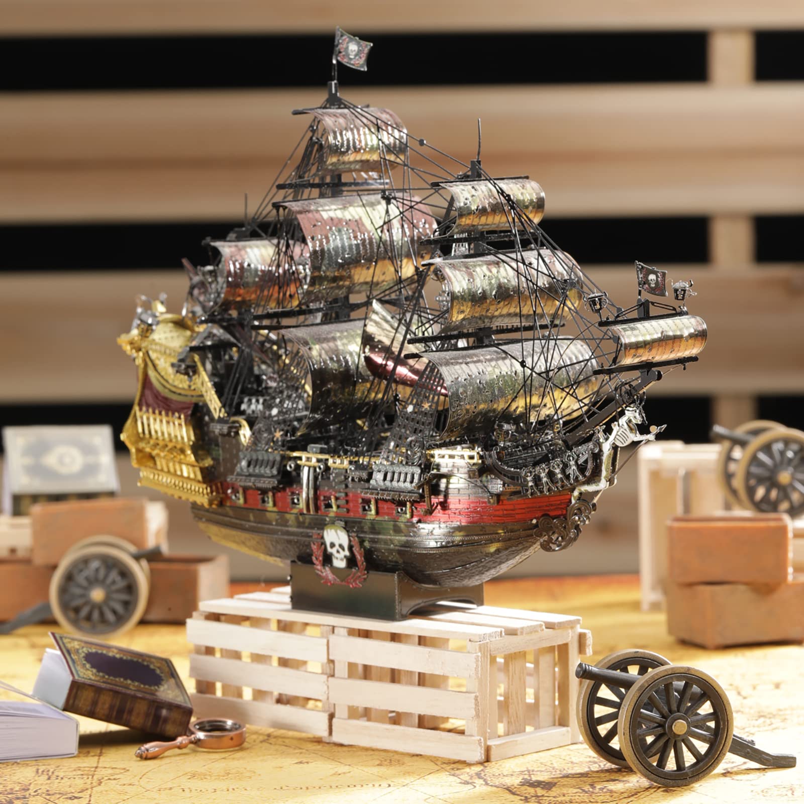 Piececool 3D-puzzel van metaal, 340 roestvrij staal, volledig metaal, 1