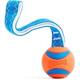 Chuckit! Ultra Tug Dog Toy, Medium, Fetch &amp; Tug Ball for Dogs 20-60 Pounds | A Fun Toy for Interactive Play with Your Dog