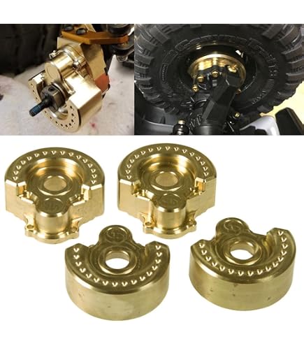XUNJIAJIE Achs-Dämpfungsaufnahme Aus Messing Für TRX4 & T4 – Robustes Upgrade-Teil (45g, 1/10)