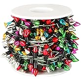 Jansun 32.8 Feet Dollhouse Fake Lights String, Miniatures Dollhouse Christmas Lights String Decorations for Doll House Miniature Furniture Crafts Accessories Christmas Holiday Wedding Party Decor