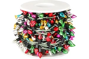 Jansun 32.8 Feet Dollhouse Fake Lights String, Miniatures Dollhouse Christmas Lights String Decorations for Doll House Miniature Furniture Crafts Accessories Christmas Holiday Wedding Party Decor