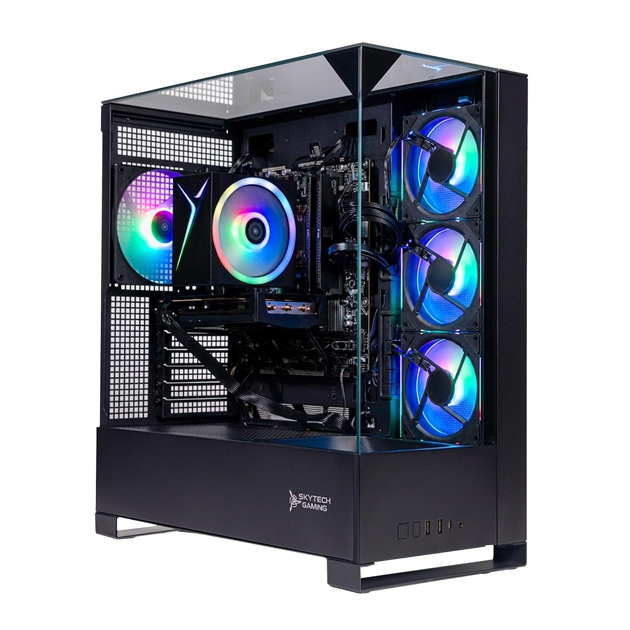 Skytech Gaming Shadow 5 Gaming PC, AMD Ryzen 7 7700 3.8GHz, NVIDIA RTX 5070 12GB VRAM, 1TB Gen4 NVMe SSD, 32GB DDR5 RAM 6000, 750W Gold PSU, WI-FI 5, Windows 11, Desktop