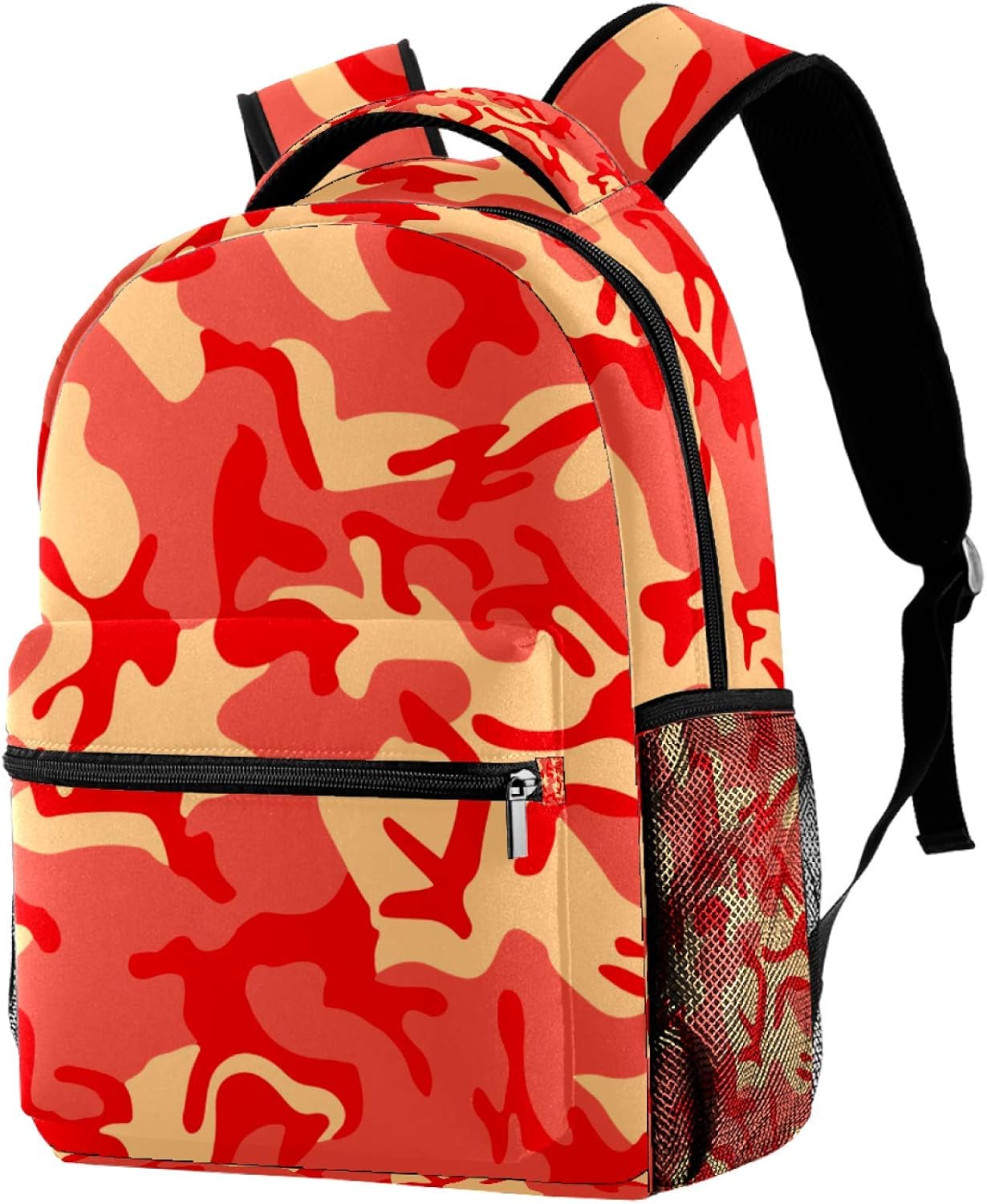 Camo Pink Military Backpack for Boys&Girls Lightweight Student School