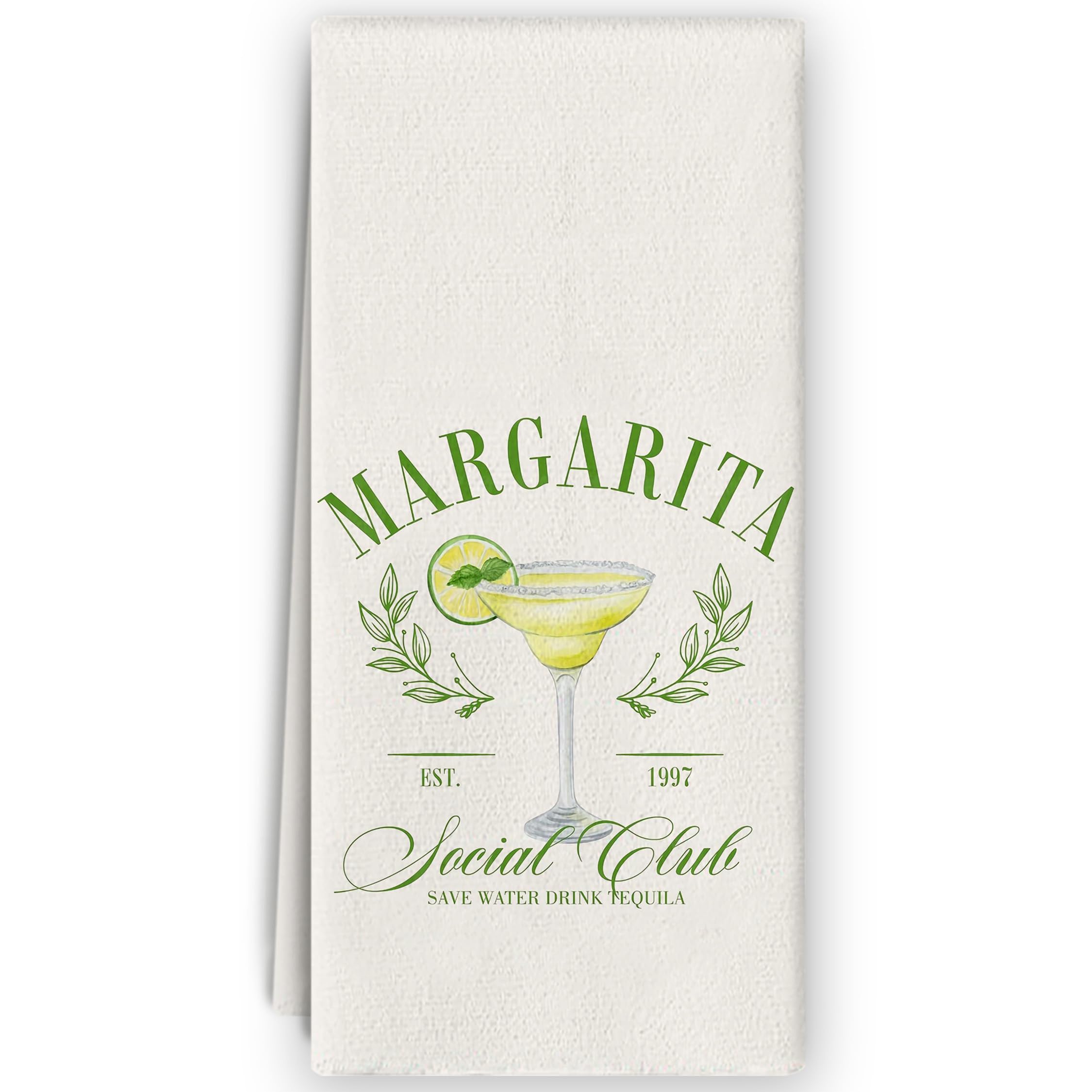 Photo 1 of Bnzolyoia Margarita Tequila Dish Towels - Margarita & Tequila Gifts, Cocktail Bar Towels, Kitchen Decor, 16x24