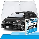 CLIM ART Windshield Sun Shade for Toyota Sienna