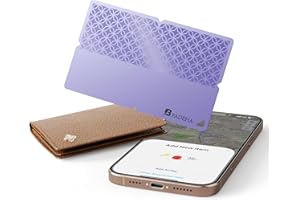 BFADEHA 2025 [Apple MFi Certified] (iOS Only) Bluetooth Tracker Smart Finder for Apple Find My, iPhone Card Wallet Finder GPS Tracker, 5-10 Years Battery, Keys Finder and Item Locator for Keys, Bags, Passport