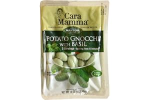 Mantova Cara Mamma Basil Potato Gnocchi Pasta, 16 Ounce (Pack of 6)