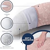 Niimo XXL Pregnancy Pillow & Nursing Pillow 100% Cotton Cover view 5