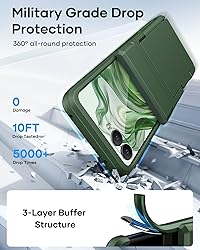 ATATOO for Motorola Razr+ Plus 2024 Case, Built-in