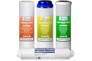 iSpring 4-PK RO Filter Replacement Kit for 5-Stage Reverse Osmosis