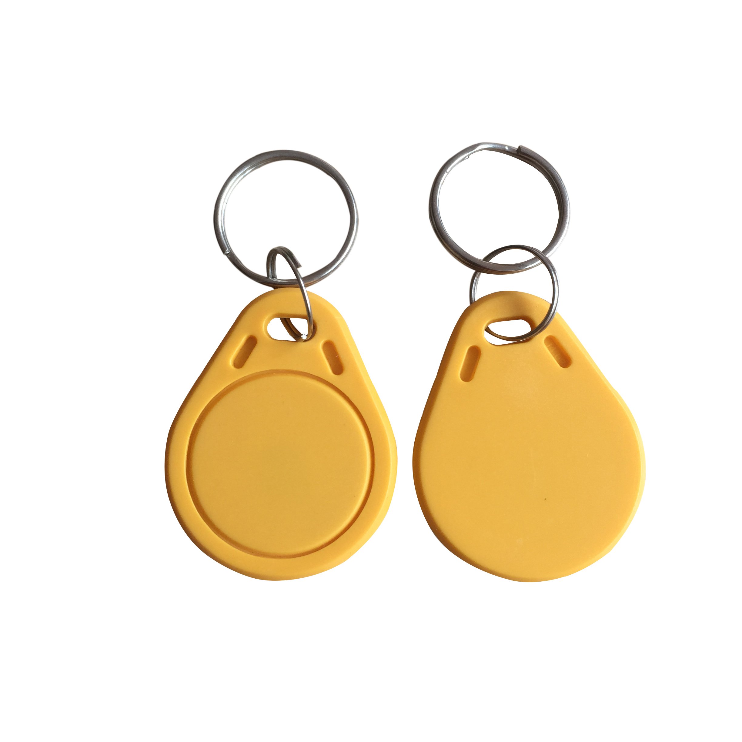 YARONGTECH M1 S50 Tag RFID ISO14443A Key Fobs 13.56MHz ABS IC NFC Tags for Access Control (Pack of 100) (Yellow)