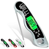 Cooking Thermometer，IP67 Waterproof Meat Thermometer Digital | Backlight，Magnetic attraction，Hold Function，Instant Read，LED screen，for Cooking,Outdoor Grilling