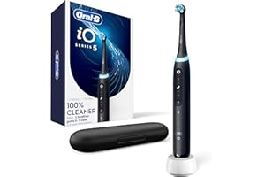 Oral-B Rechargeable Electric Toothbrush, iO5 Customizable Clean, 5 Cleaning Modes, Visual Pressure Sensor to Protect Gums, Tr