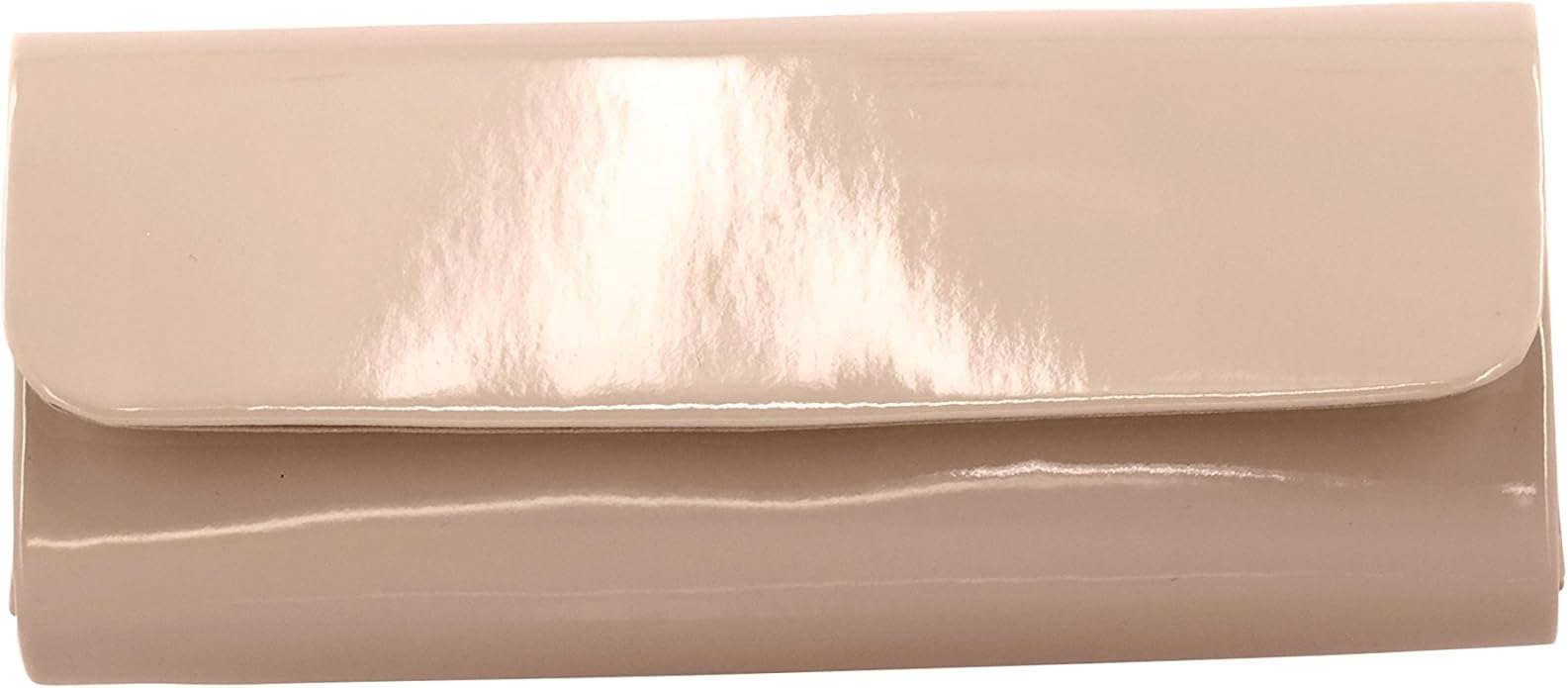 Nude patent leather clutch Clearance