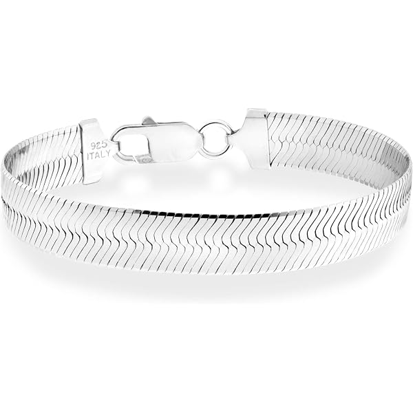 Miabella Solid 925 Sterling Silver Italian 6.5mm Square Rolo Link Round Box Chain Bracelet for Men, Made in Italy (rhodium-plated-silver, Length 7.5 Inches