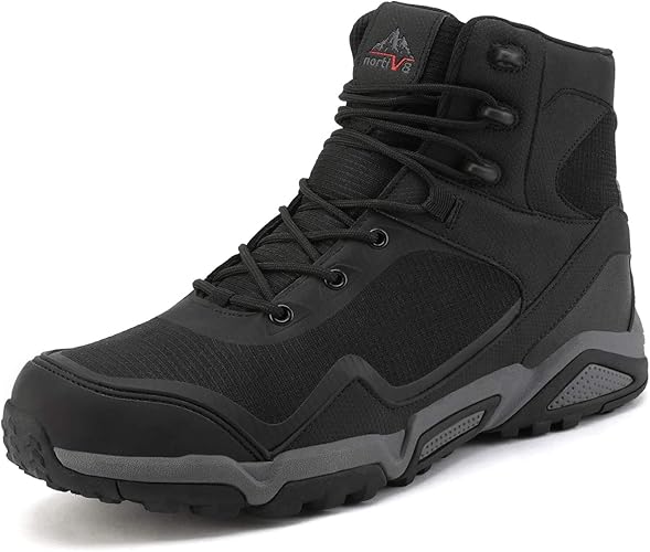 black hiking boots