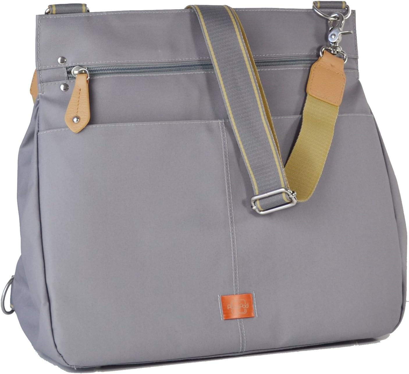 grey designer changing bag