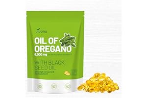 VivoNu Oil of Oregano Capsules, Balanced Oil of Oregano with Black Seed Oil, Organic Oregano Oil Softgels,Carvacrol,Thymoquinone, Non-GMO