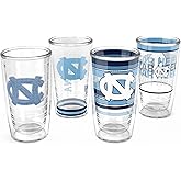 Tervis North Carolina Tar Heels - Assorted Made in USA Double Walled Insulated Tumbler Travel Cup Keeps Drinks Cold & Hot, 16oz 4pk, Classic