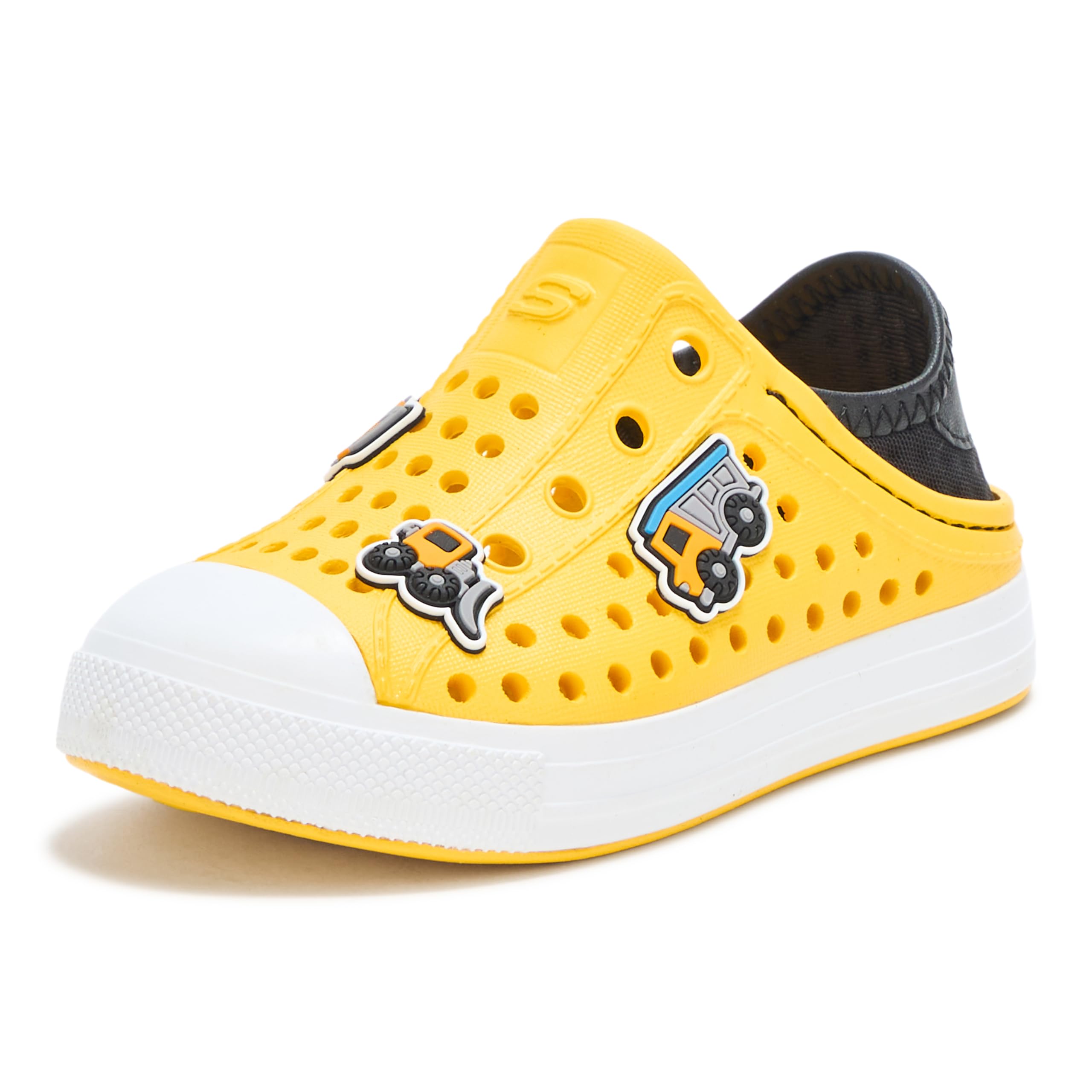 Skechers Kids Boys Guzman Steps EVA Sneaker, Yellow/Black, 6 Toddler Image