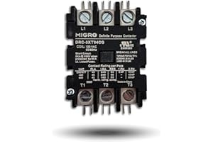 ELECTRODEPOT 50 Amp Definite Purpose Contactor 3 Pole, 120VAC Coil 40A, 50A, Lighting, Heating, Refrigeration