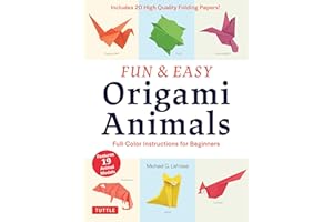 Fun & Easy Origami Animals: Full-Color Instructions for Beginners (includes 20 Sheets of 6" Origami Paper)