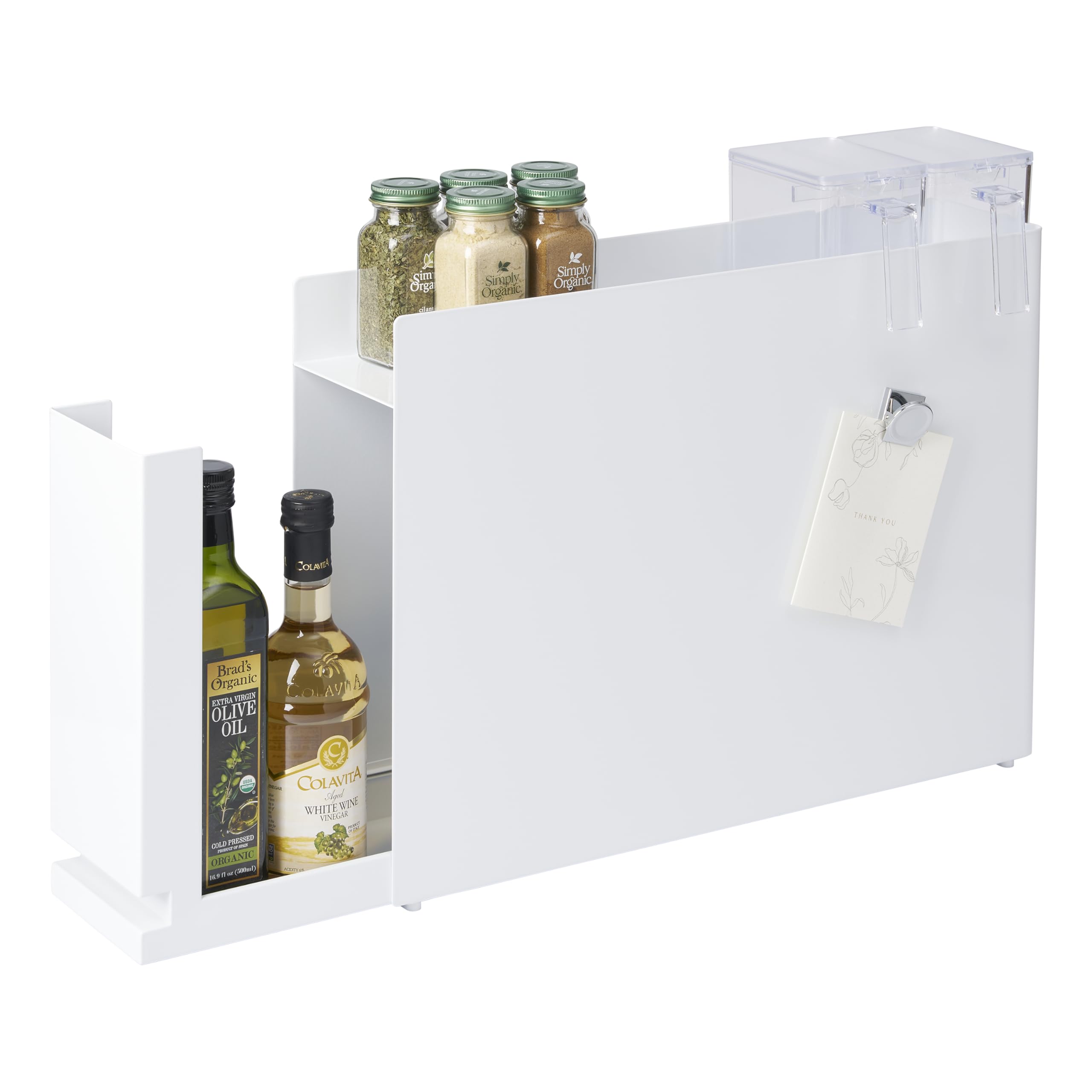 Yamazaki Home Tower Seasoning Condiments Spice Rack With Drawer ...