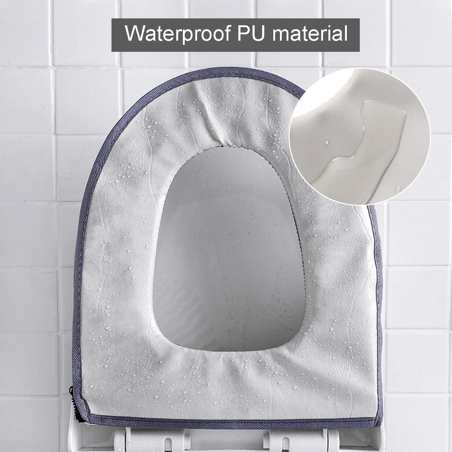 Copriwater USA E GETTA - 20 Pezzi, 60x65 Cm, Tessuto Non Tessuto, Igienico - Foto 4