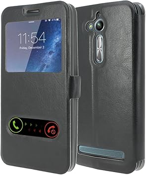 ASUS Zenfone Go ZB500KL Funda Protectora de protección Cuero [MP-ES] Cubierta de la Caja S-View Folio (Vista de Windows) para ASUS Zenfone Go ZB500KL: Amazon.es: Electrónica