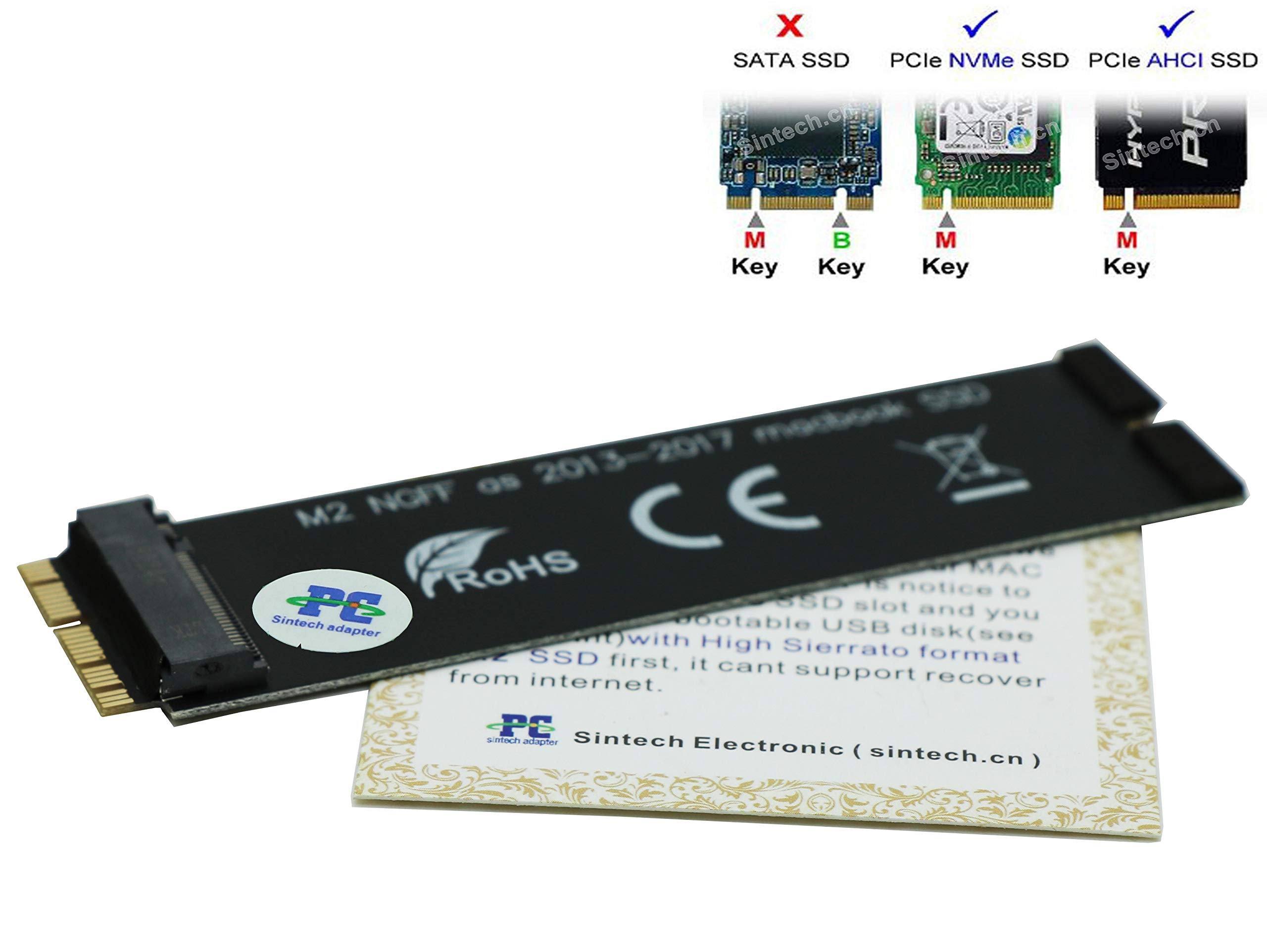 Sintech Ngff M 2 Nvme Ssd Adapter Card For Upgrade 13 15 Year Macs Not Fit Early 13 Macbook Pro Buy Online In Belize At Desertcart Productid