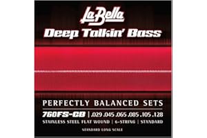 Labella 760FS-CB Deep Talkin' Bass Flatwound 6 String Standard (29 - 45 - 65 - 85 - 105 - 128) Long Scale