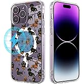 Roemary Dachshunds Puppy Case for iPhone 16 Pro Max with MagSafe Design,Magnetic Wireless Charging Clear Transparent TPU Phone Case Cover for iPhone 16 Pro Maxs 6.9 inch(Paws)