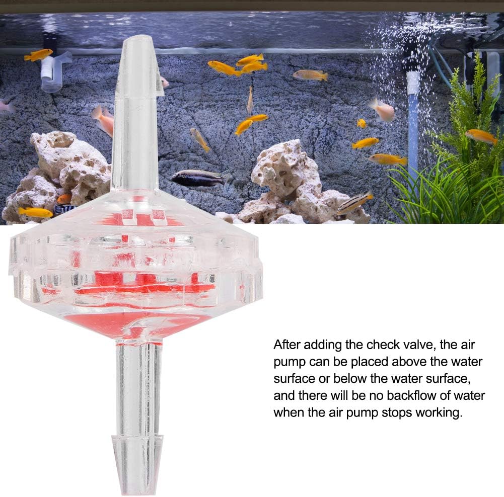 Non-Return Check Valve, 10Pcs Aquarium Air Pump One-Way Inline Check Valve Non Return Fit for Fish Tank(3mm) - Image 3