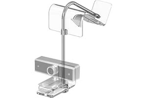 Geekria Acrylic Center Screen/Mid Webcam Stand, Place Webcam Anywhere on Monitor, Laptop Screen, Compatible with Logitech MX 