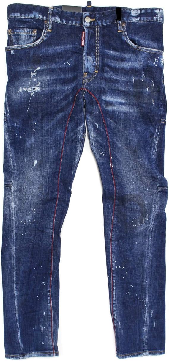 Amazon ディースクエアード Dsquared2tidy Biker Jean ジーンズ デニム ブルー Lb0438 S 470 サイズ 50 並行輸入品 ジーンズ 通販