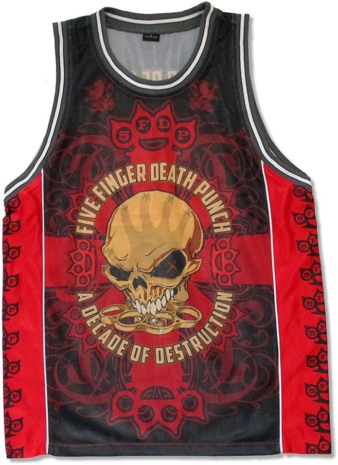 Five Finger Death Punch Bonehead Red Basketball Jersey Shirt (XL) Amazon.ca Clothing & Accessories Five Finger Death Punch Bonehead Red Basketball Jersey Shirt (XL) Amazon.ca Clothing & Accessories