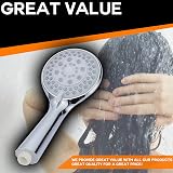 ZENO High Pressure Shower Head 5 Spray Modes Chrome Universal Replacement view 6