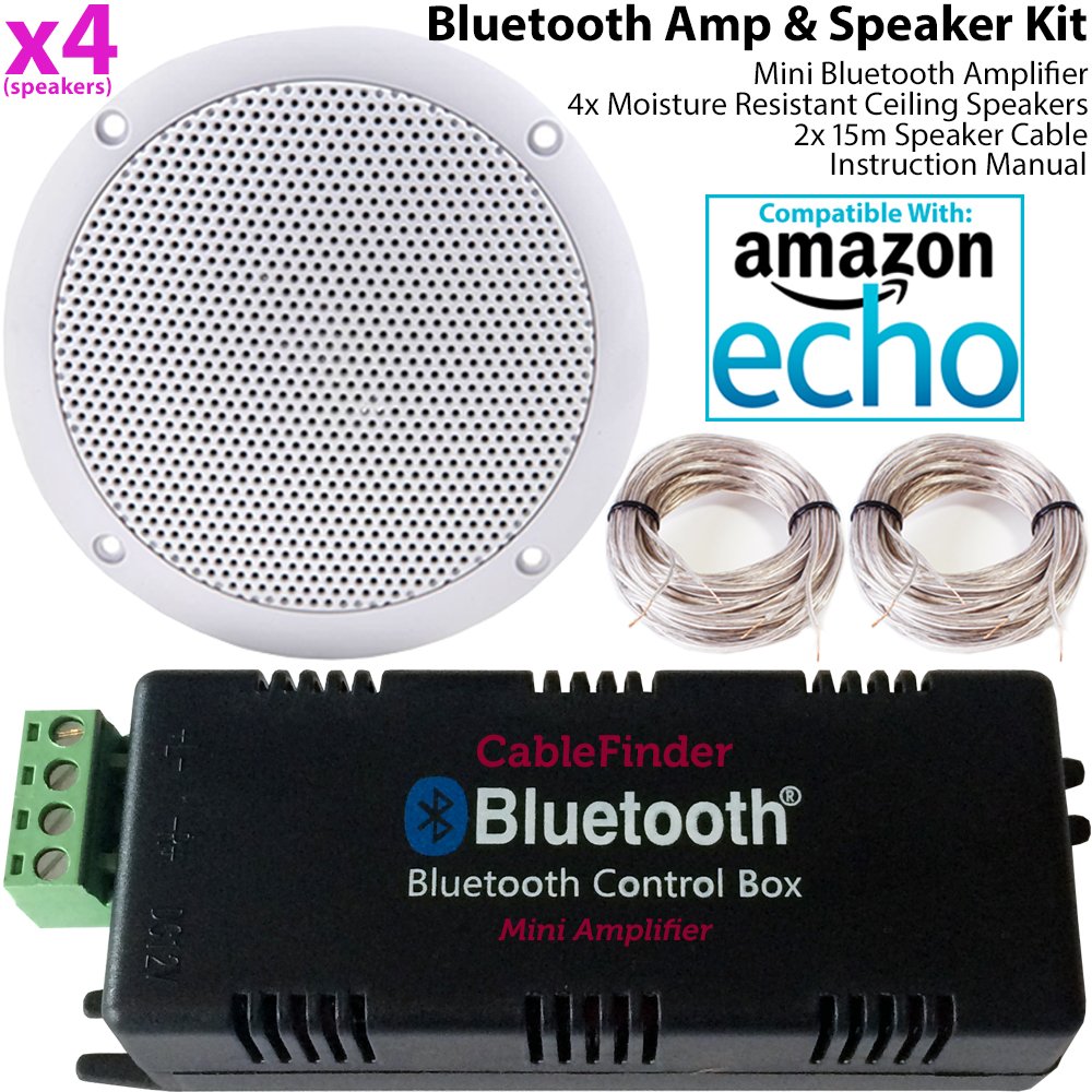 Smart Home Bluetooth Amplifier 4x Moisture Resistant Amazon Co