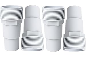 BlueStars 4 PACKS Universal 1.25"/1.5" Combo Pool Hose Adapter SPX1091Z7, SPX1091Z4 Replacement Part - Compatible with Above-
