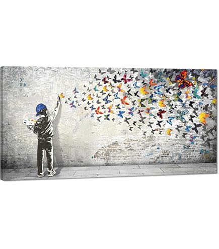 Amazon.com: Banksy Ozones Angel Graffiti Banksy Print Bansky