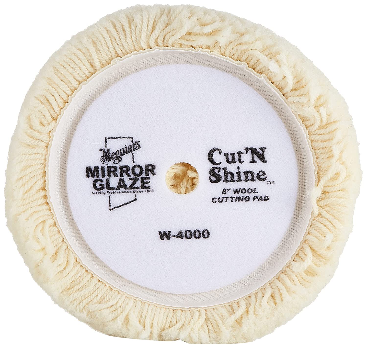 Meguiar's Professional Cut 'N' Shine Wool Cutting Pad 8" W4000 — image 1