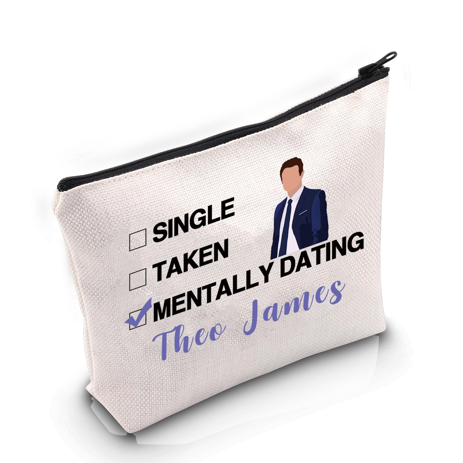 PYOUL T James Inspired Gift Mentally Dating T James Makeup Bag T James Fan Cosmetic Bag T James Merch (Dating T James Bag)