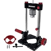 Milescraft 1348 Drill Mate PRO &ndash; Heavy-Duty Portable Drill Press Drilling Guide, &frac12;&rdquo; Chuck, Precision Drilling Jig Attachment for Drilling Angled or Straight Holes, Adjustable Drill Guide Attachment